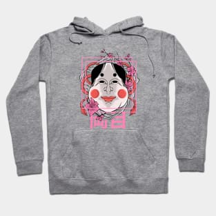 Japanese okame mask Hoodie